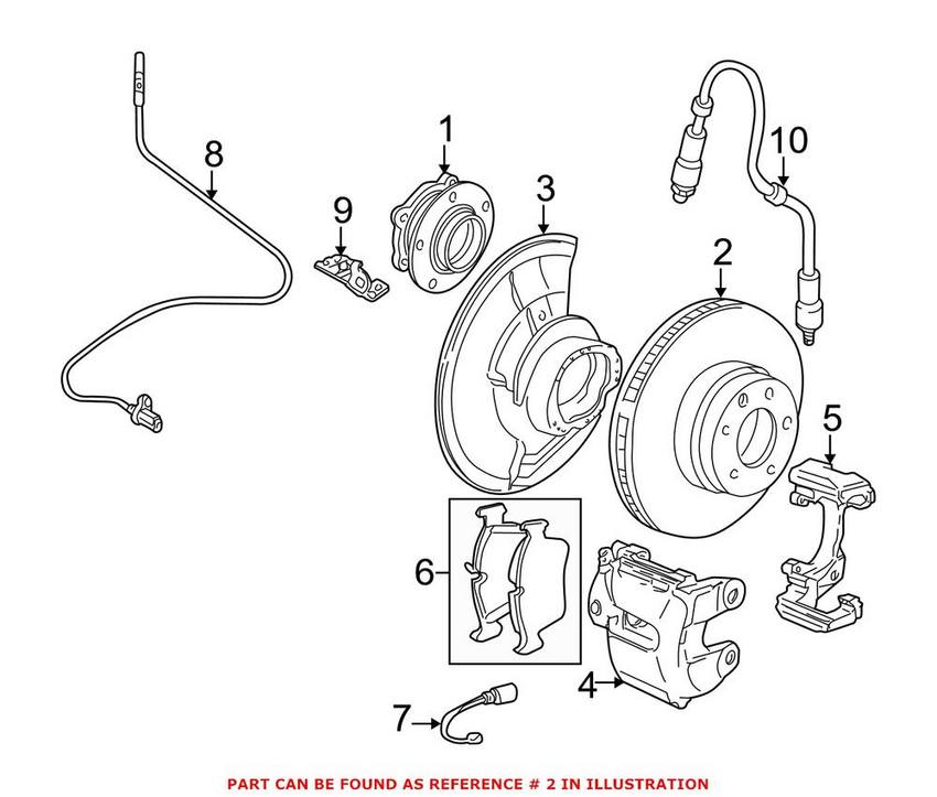 BMW Brake Disc - Rotor Front (334mm)